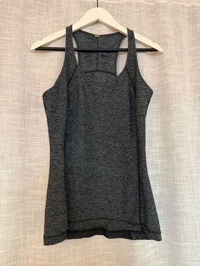Under Armour Heather Charcoal Racerback Performance Tank